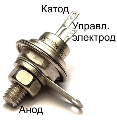 Эквивалентная модель тиристора